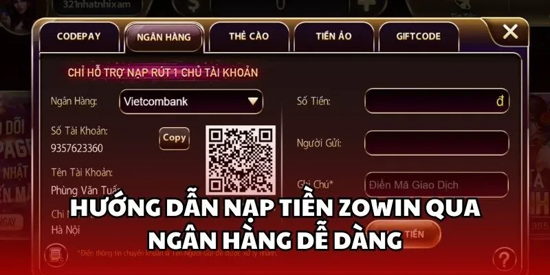 Nạp tiền Zowin và những điều cần lưu ý